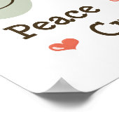 Peace Love Cupcakes Poster (Hoek)