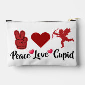 Peace Love Cupid - Schattige Valentijnsdag Engel Etui (Achterkant)