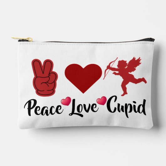 Peace Love Cupid - Schattige Valentijnsdag Engel Etui (Voorkant)