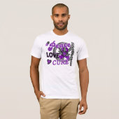 Peace Love Cure 2 Alzheimer Disease T-shirt (Voorkant volledig)