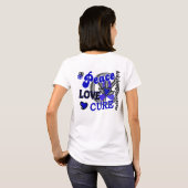 Peace Love Cure 2 Ankylosing Spondylitis T-shirt (Achterkant volledig)