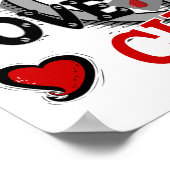 Peace Love Cure 2 Diabetes Poster (Hoek)