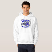 Peace Love Cure 2 Huntington's Disease Hoodie (Voorkant volledig)
