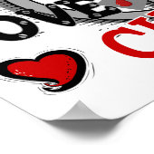 Peace Love Cure 2 Juvenile Diabetes Poster (Hoek)