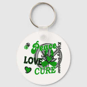 Peace Love Cure 2 Kidney Disease Sleutelhanger