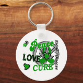 Peace Love Cure 2 Kidney Disease Sleutelhanger (Voorkant)