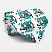 Peace Love Cure 2 PKD Polycystic Kidney Disease Stropdas (Opgerold)