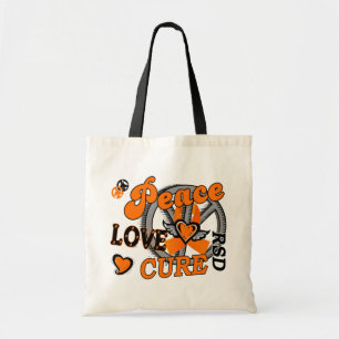 Peace Love Cure 2 RSD Reflex Sympathetic Dystrofie Tote Bag