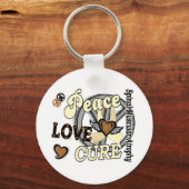 Peace Love Cure 2 SMA Spinale Muscular Atrophy Sleutelhanger (Voorkant)