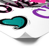 Peace Love Cure 2 Thyroid Cancer Poster (Hoek)