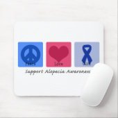 Peace Love Cure Alopecia Muismat (Met muis)