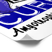 Peace Love Cure ALS Amyotrophic Laterale sclerose Poster (Hoek)