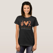 Peace Love Cure Alzheimer Awareness T-shirt (Voorkant volledig)