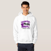 PEACE LOVE CURE ALZHEIMER DISEASE HOODIE (Voorkant volledig)