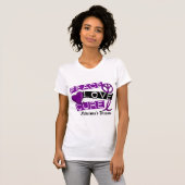 PEACE LOVE CURE ALZHEIMER DISEASE T-SHIRT (Voorkant volledig)