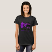 Peace Love Cure Alzheimer's Awareness Leopard Mess T-shirt (Voorkant volledig)