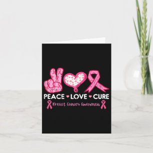 Peace Love Cure Breast Cancer Awareness Fight Surv Kaart