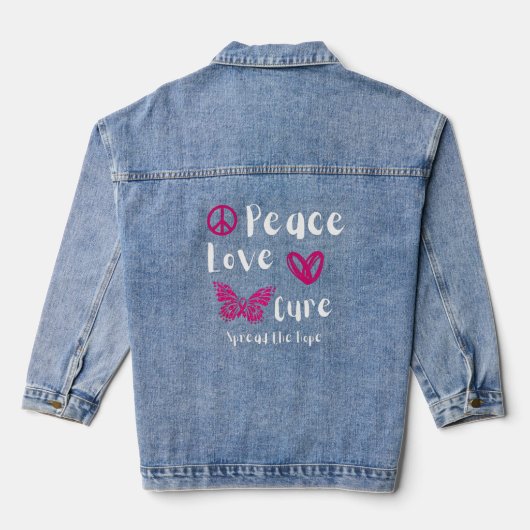 Peace Love Cure Denim Jas Denim Jacket (Achterkant)