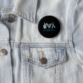 Peace Love Cure Diabetes Awareness Ronde Button 5,7 Cm (In situ)