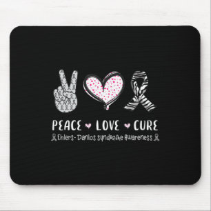 Peace Love Cure Ehlers-Danlos Syndroom Bewustzijn Muismat