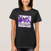 Peace Love Cure Epilepsy Awareness Warrior Survior T-shirt (Voorkant)