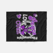 Peace Love Cure Fleece Deken (Voorkant (Horizontaal))