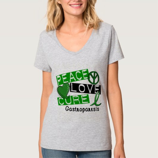 Peace Love Cure Gastroparesse T-shirt (Voorkant)