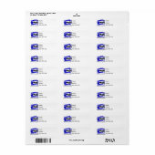 Peace Love Cure Guillain Barre Syndrome Etiket (Full Sheet)