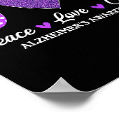 Peace Love Cure Heimers Bewustzijn Poster (Hoek)