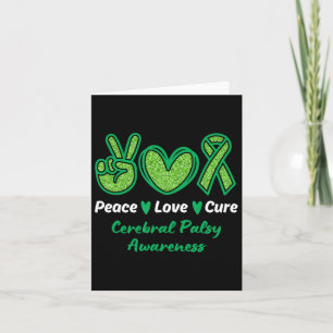 Peace Love Cure Hersenverlamming Bewustzijn CP Gro Kaart