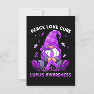 Peace Love Cure Lupus Awareness Kaart