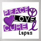 Peace Love Cure Lupus Poster (Voorkant)