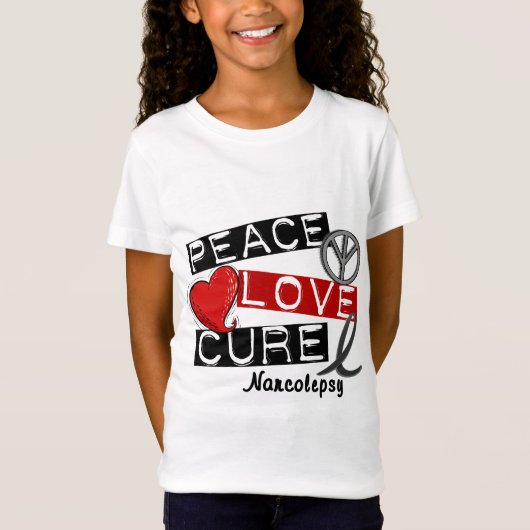 PEACE LOVE CURE NARCOLEPSY T-SHIRT (Voorkant)