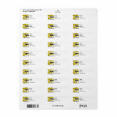 Peace Love Cure Neuroblastoma Etiket (Full Sheet)