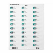 Peace Love Cure Ovarian Cancer Etiket (Full Sheet)