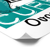 Peace Love Cure Ovarian Cancer Poster (Hoek)