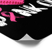 Peace Love Cure Pink Out Borstkanker van Bysebyll Poster (Hoek)