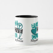 Peace Love Cure PKD Polycystic Kidney Disease Mok (Midden)