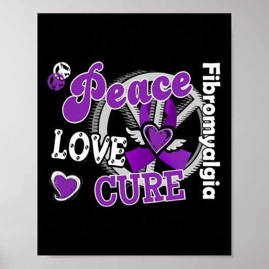 Peace Love Cure Poster (Voorkant)