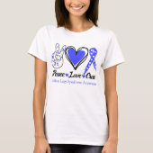 Peace Love Cure Restless Legs Syndrome Awareness T-shirt (Voorkant)