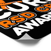 Peace Love Cure RSD CRPS Bewustzijn Poster (Hoek)