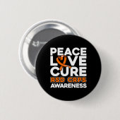 Peace Love Cure RSD CRPS Bewustzijn Ronde Button 5,7 Cm (Voorkant /achterkant)