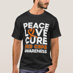 Peace Love Cure RSD CRPS Bewustzijn T-shirt