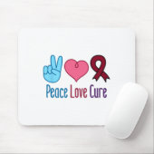 Peace Love Cure Sikkelcelanemie Awareness SCD Muismat (Met muis)
