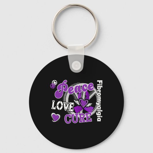 Peace Love Cure Sleutelhanger (Voorkant)