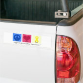 Peace Love Cure Spina Bifida Bumpersticker (Op Truck)