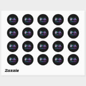 Peace Love Cure Suicide Prevention Awareness Ronde Sticker (Vel)