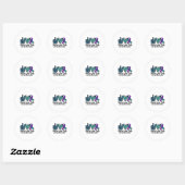 Peace Love Cure Suicide Prevention Awareness Ronde Sticker (Vel)