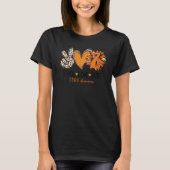 Peace Love Cure Sunflower Leopard COPD Awareness T-shirt (Voorkant)