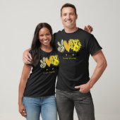 Peace Love Cure Sunflower Leopard Sarcoma Awarenes T-shirt (Unisex)